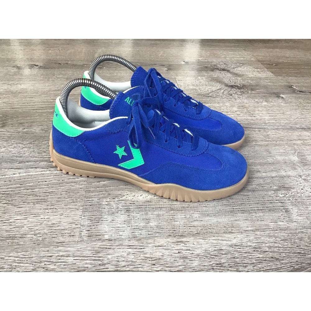 Converse Run Star Trainer OX Blue Apex Green Womens 7 Mens 5.5 A10372C